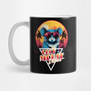 Retro Wave Grey Mouse Vibes Mug